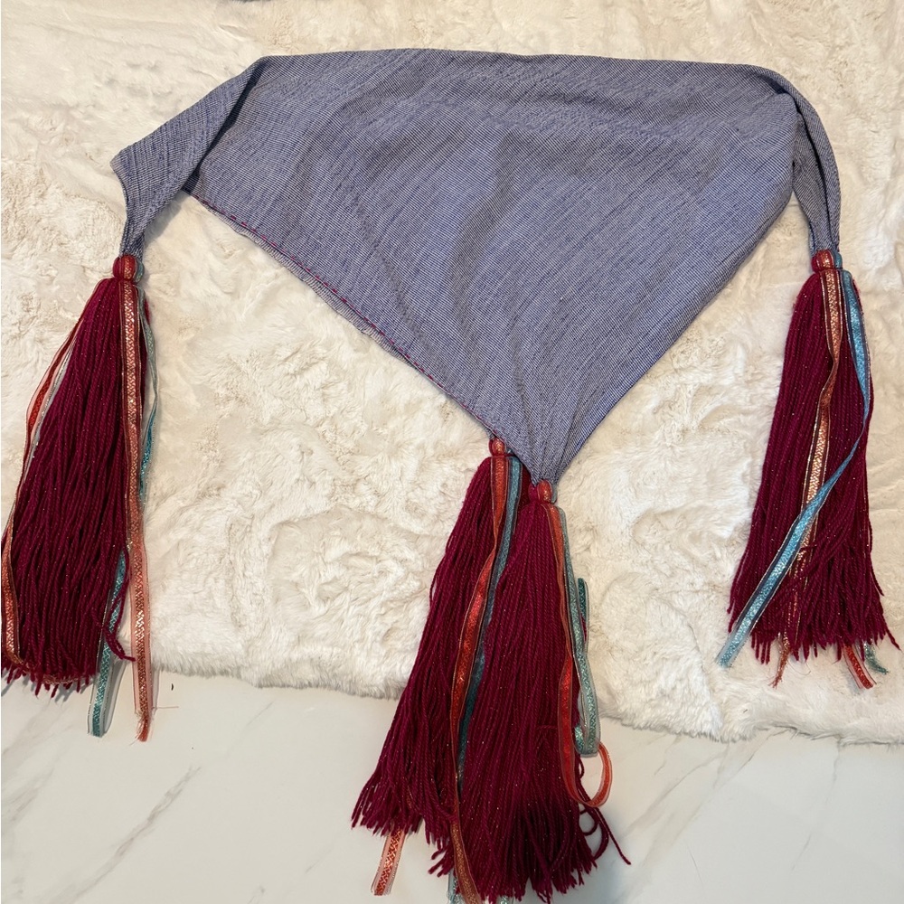 Wool Scarf with Tassels
